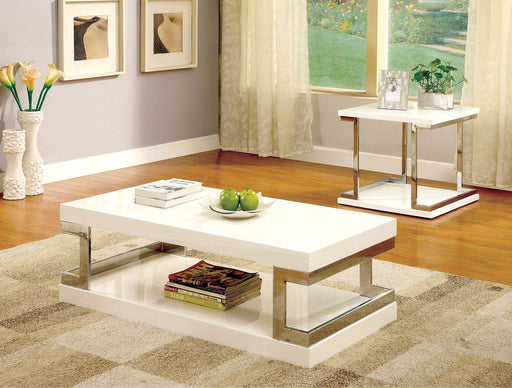 Meda - End Table - White Unique Piece Furniture