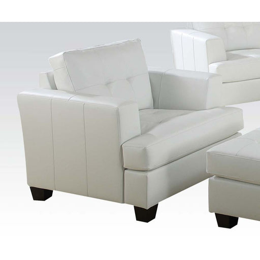Platinum - Chair - White Bonded Leather Unique Piece Furniture