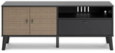 Charlang - Dark Gray - Medium TV Stand Unique Piece Furniture