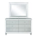 Gunnison - 6-Drawer Dresser - Silver Metallic Unique Piece Furniture
