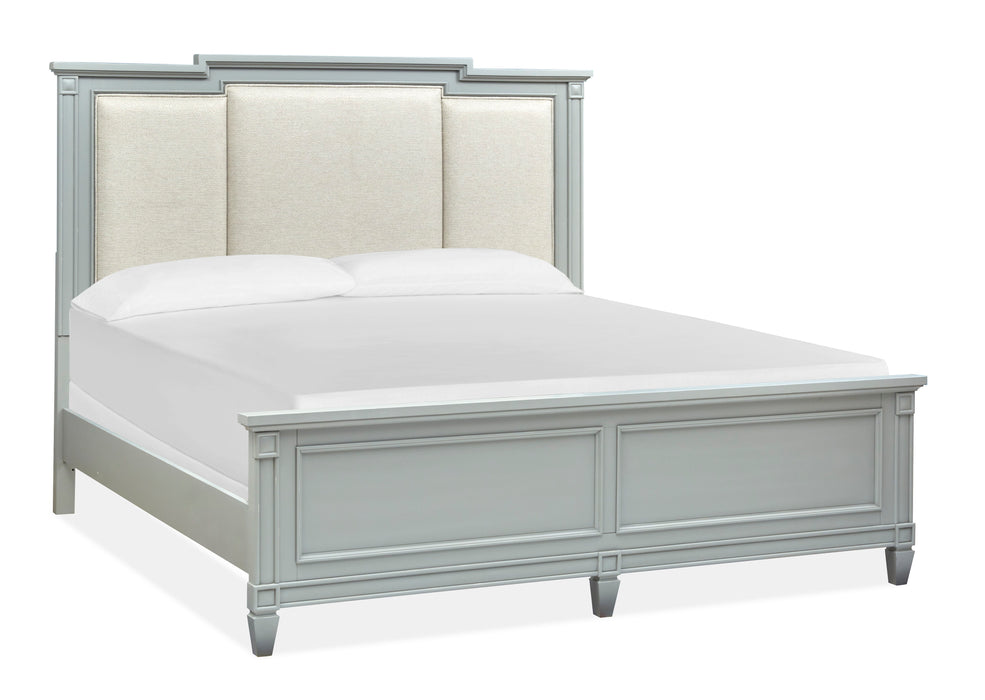 Glenbrook - Complete Panel Bed With Upholstered Headboard