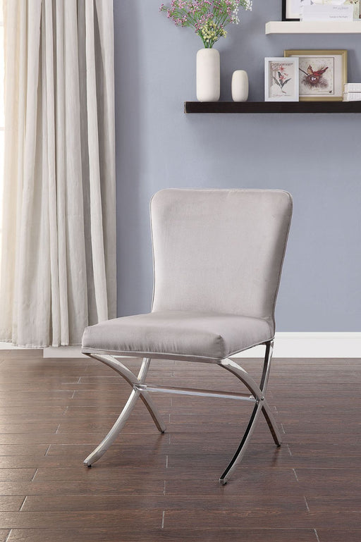 Daire - Side Chair (Set of 2) - Velvet & Chrome Unique Piece Furniture