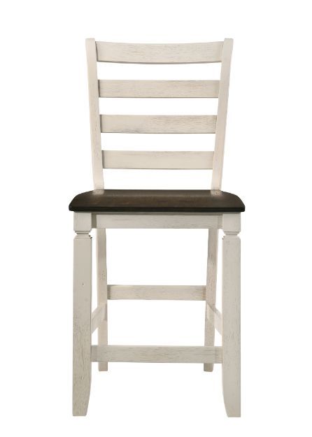 Tasnim - Counter Height Chair (Set of 2) - Oak & Antique White Finish Unique Piece Furniture