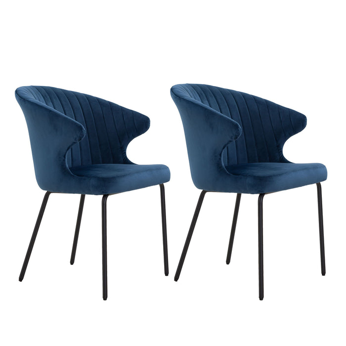 Upholstered Side Chairs (Set of 2) - Blue