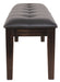 Haddigan - Dark Brown - Large Uph Dining Room Bench Unique Piece Furniture