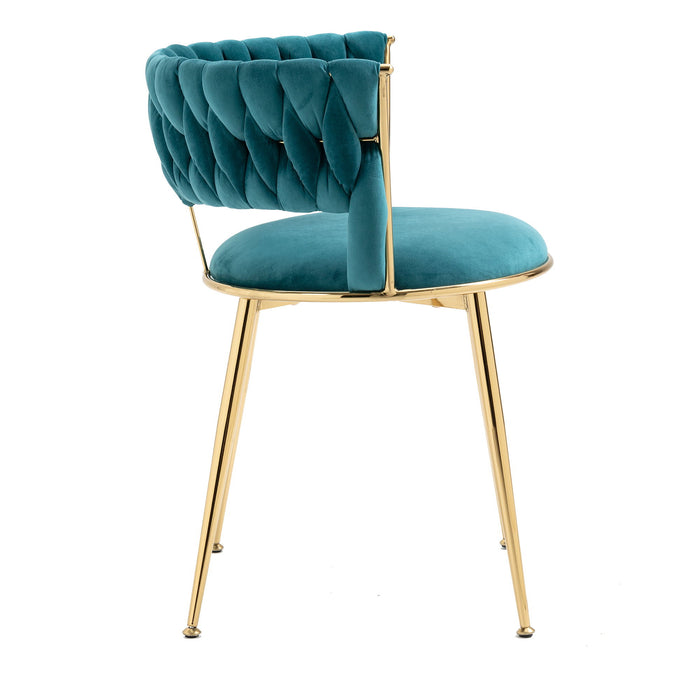 Coolmore Leisure Dining Chairs With (Set of 2) - Teal