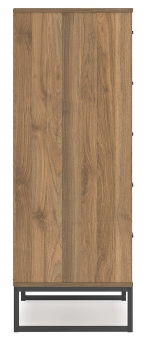 Deanlow - Five Drawer Chest - Honey