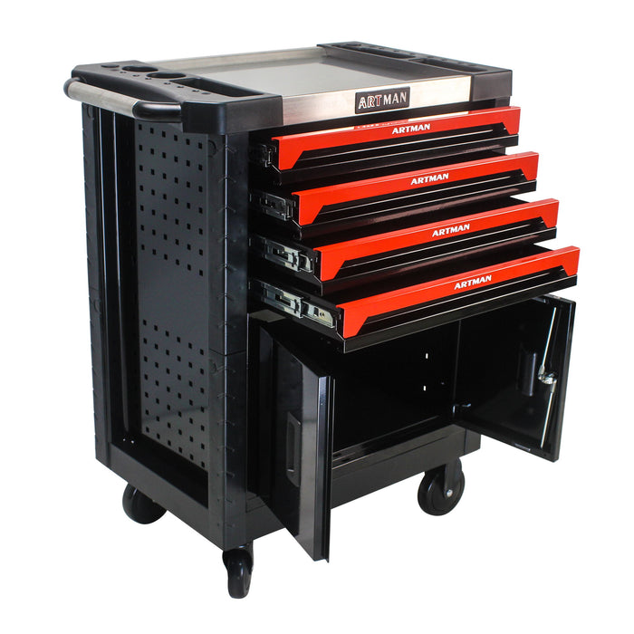 Removable 4 Drawers Tool Cart With Lock