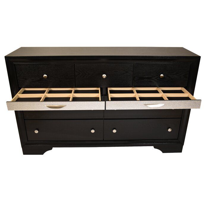 Traditional Matrix King 5 Pieces Storage Bedroom Set In Black Made With Wood