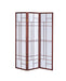 Katerina - 3-Panel Folding Floor Screen - White And Cherry Unique Piece Furniture