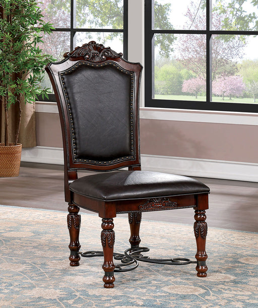 Picardy - Side Chair (Set of 2) - Brown Cherry / Black Unique Piece Furniture