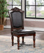 Picardy - Side Chair (Set of 2) - Brown Cherry / Black Unique Piece Furniture