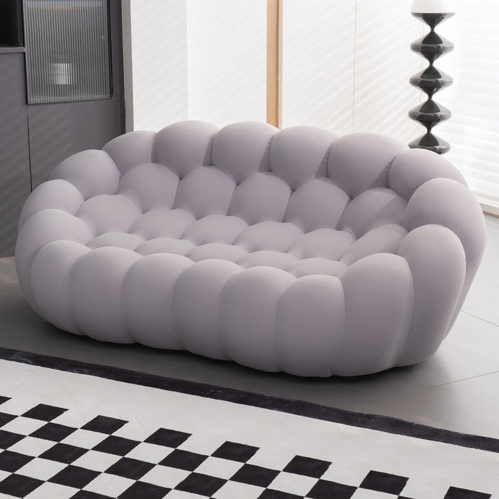 Modern Bubble Floor Couch For Living Room, Gray