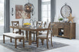 Moriville - Grayish Brown - Rectangular Dining Room Extension Table Unique Piece Furniture