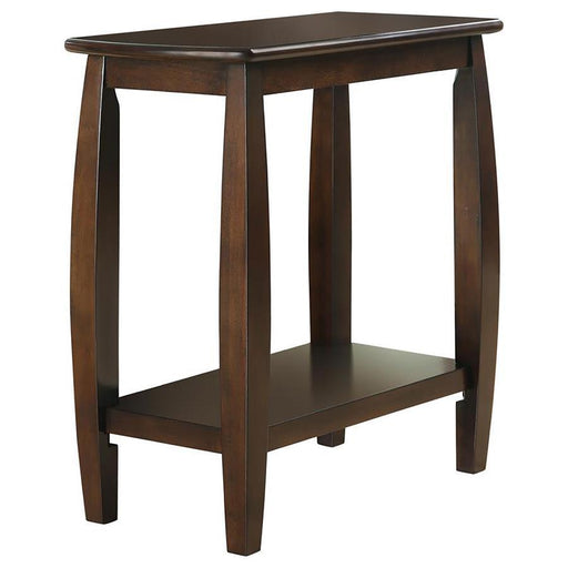 Raphael - 1-Shelf Chairside Table - Cappuccino Unique Piece Furniture