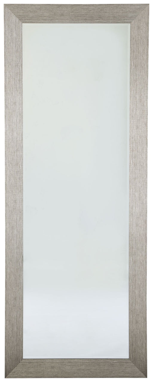 Duka - Silver Finish - Floor Mirror Unique Piece Furniture