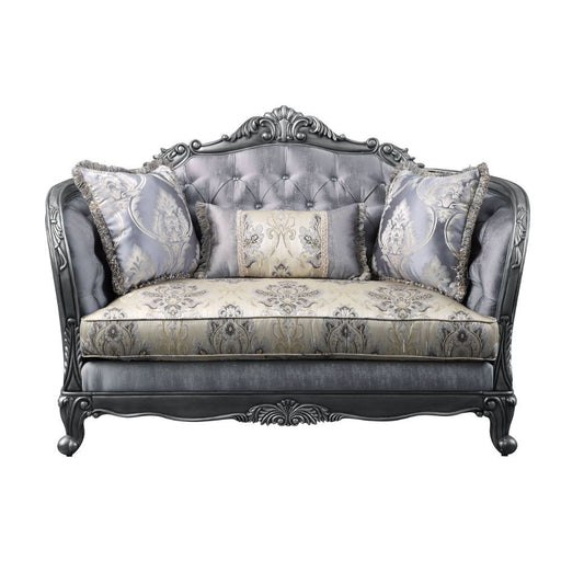 Ariadne - Loveseat - Fabric & Platinum Unique Piece Furniture