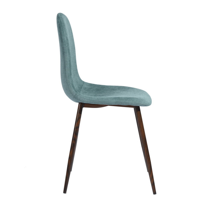 (Set of 4) Scandinavian Velvet Chairs - Mint