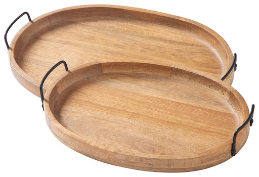 Jocelyne - Brown / Black - Tray Set (Set of 2) Unique Piece Furniture