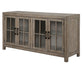 Tinley Park - Buffet Curio Cabinet - Dove Tail Grey Unique Piece Furniture