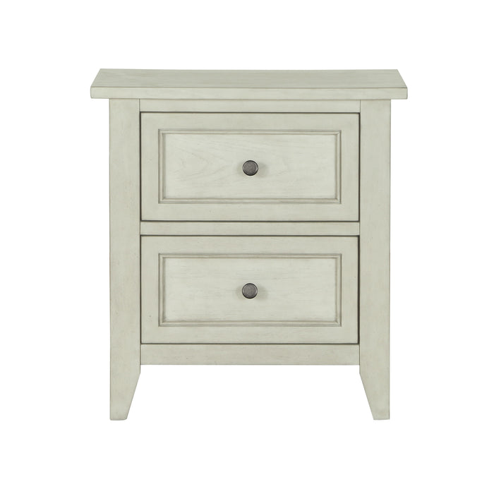 Raelynn - 2 Drawer Nightstand - Weathered White Unique Piece Furniture