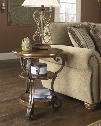 Nestor - Medium Brown - Chair Side End Table Unique Piece Furniture
