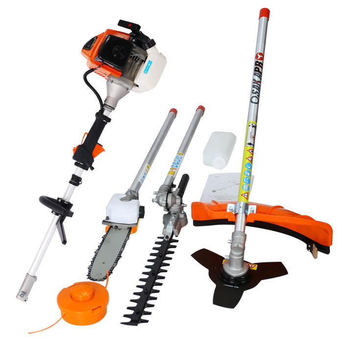 4 In 1 Multi-Functional Trimming Tool, 2 - Cycle Garden Tool System With Gas Pole Saw, Grass Trimmer