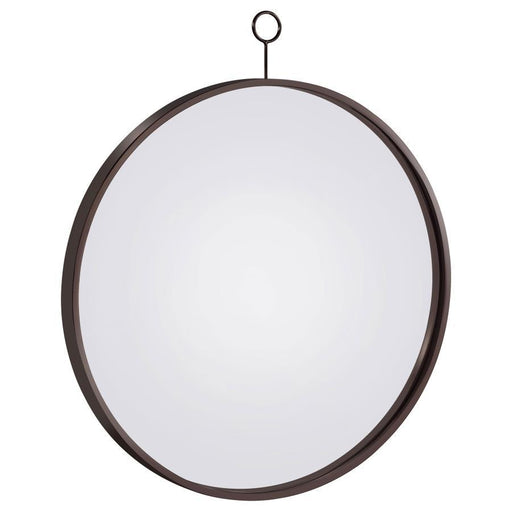 Gwyneth - Round Wall Mirror - Black Nickel Unique Piece Furniture