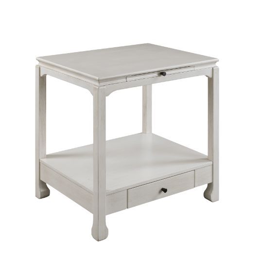 Seatlas - Accent Table - Antique White Finish Unique Piece Furniture