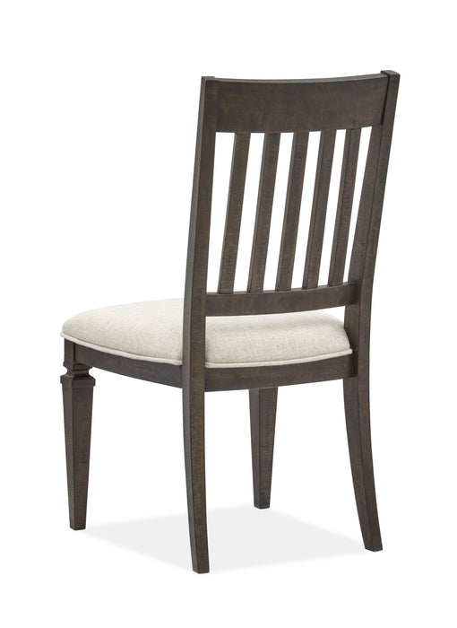 Calistoga - Dining Side Chair With Upholstered Seat (Set of 2) - Weathered Charcoal