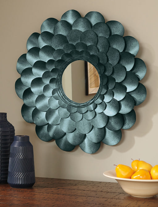 Deunoro - Blue - Accent Mirror Unique Piece Furniture