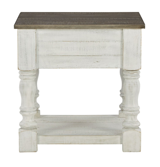 Havalance - White / Gray - Square End Table Unique Piece Furniture