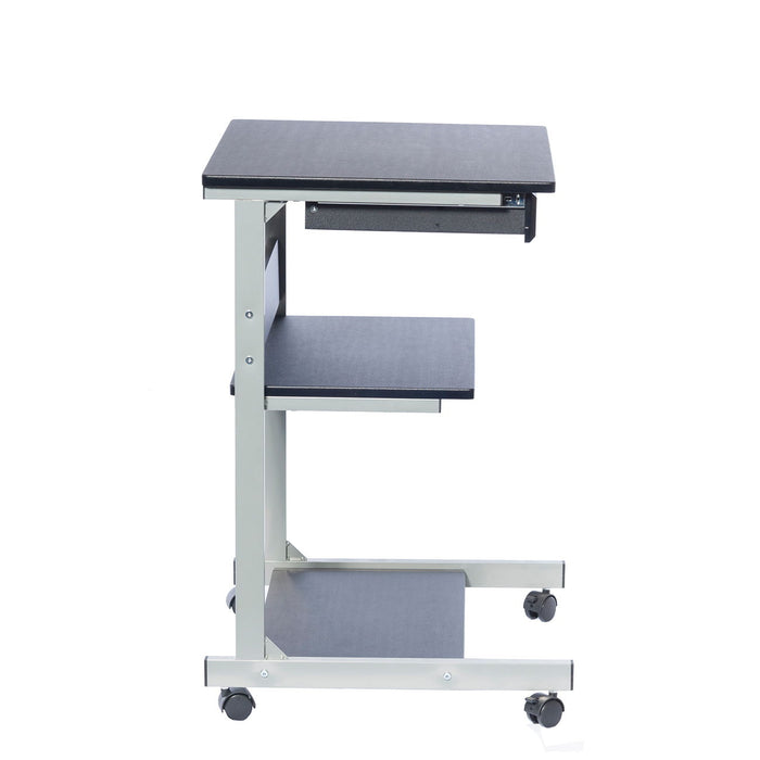 Techni Mobili Rolling Laptop Cart With Storage, Graphite