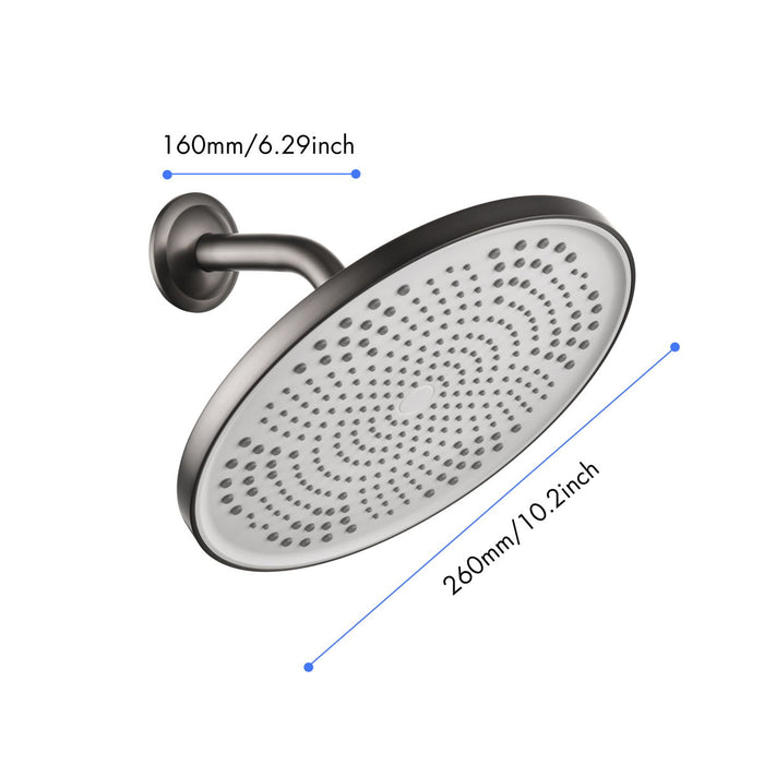 Shower Head - High Pressure Rain - Luxury Modern Look, No Hassle Tool-Less 1-Min Installation, The Perfect Adjustable Replacement For Your Bathroom Shower Heads