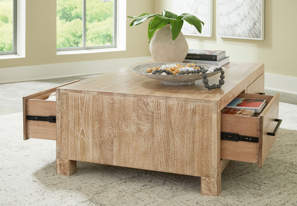 Belenburg - Brown - Cocktail Table With Storage Unique Piece Furniture