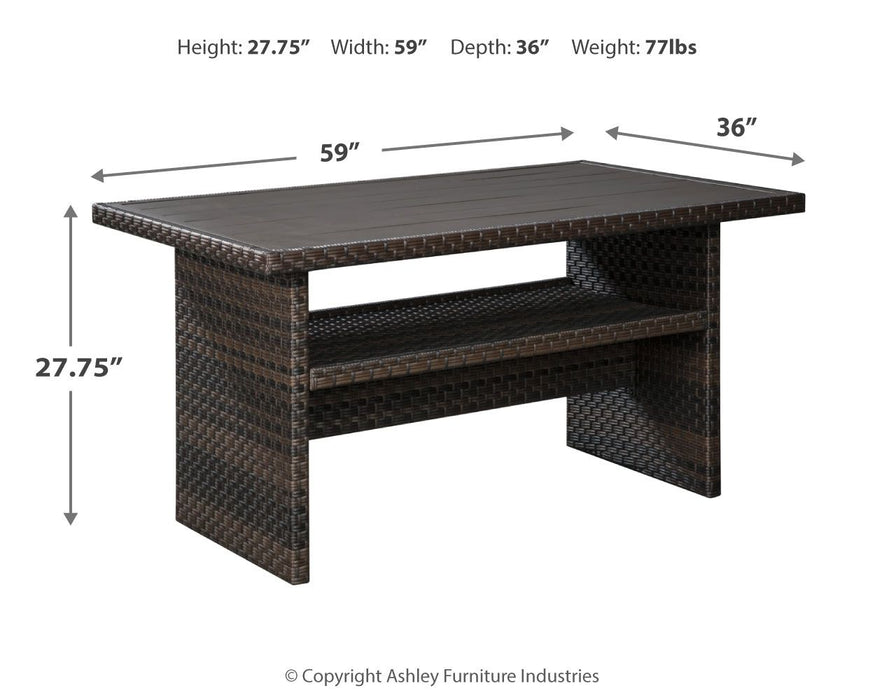 Easy - Dark Brown / Beige - Rect Multi-use Table