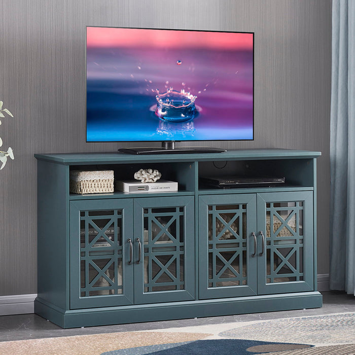Tv Stand, Buffet Sideboard Console Table, Dark Teal