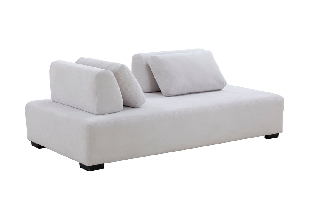Morden Sofa Minimalist Modular Sofa Sofadaybed Ideal For Living, Family, Bedroom, And Guest Spaces Beige