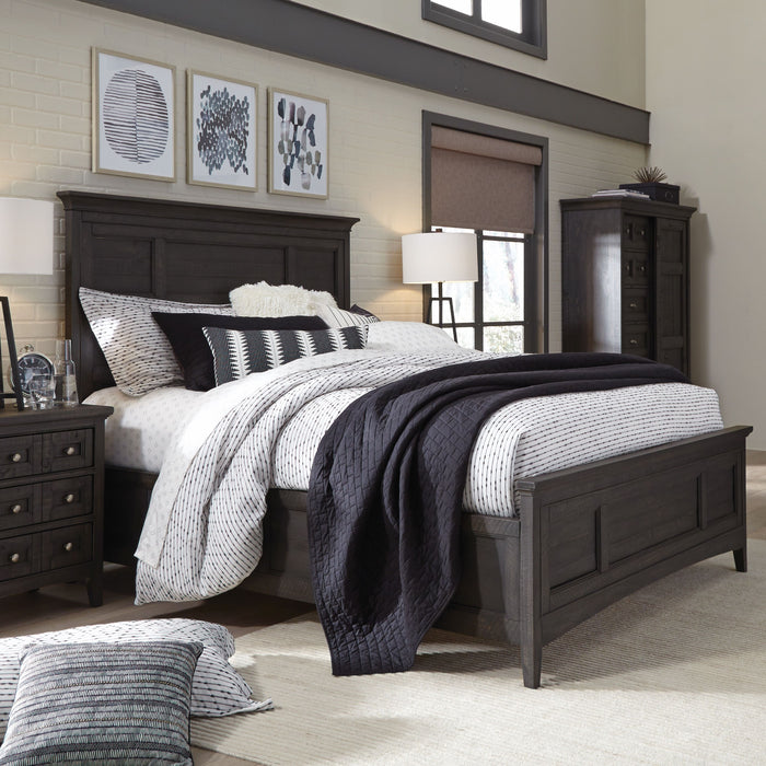 Westley Falls - Complete Panel Bed With Storage Rails