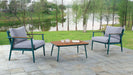 Marsha - 3 Piece Outdoor Set - Gray / Green / Oak Unique Piece Furniture