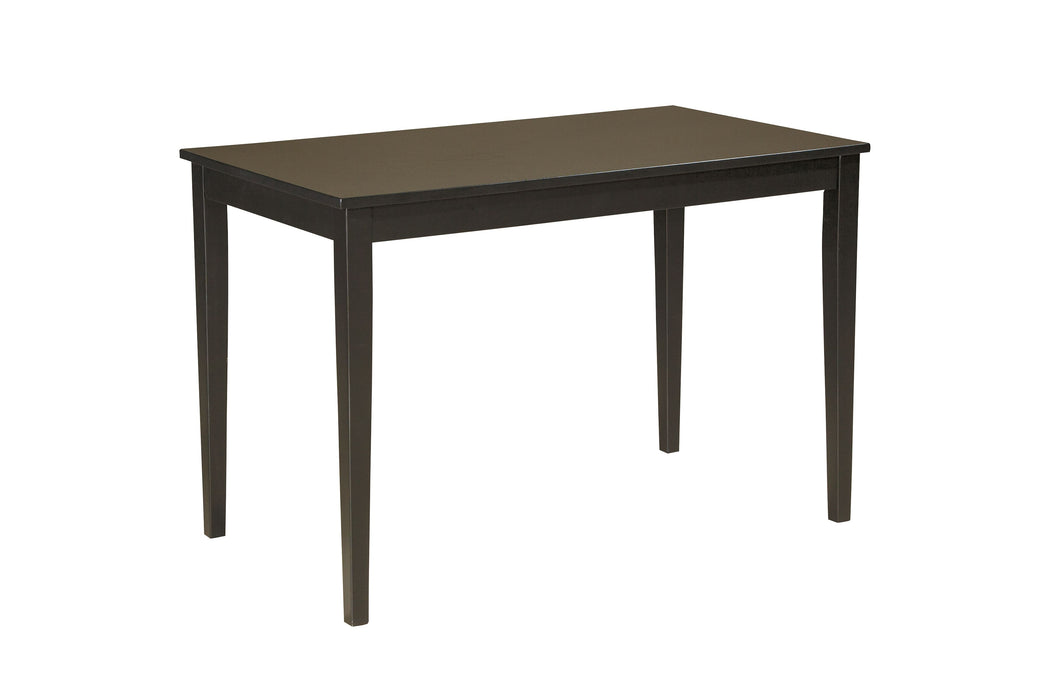 Kimonte - Dark Brown - Rectangular Dining Room Table Unique Piece Furniture