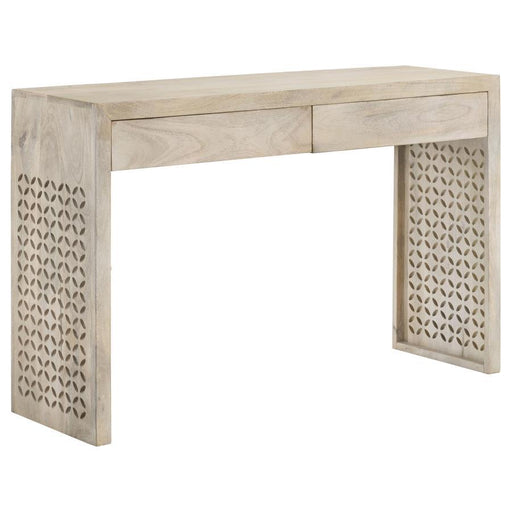 Rickman - Rectangular 2-Drawer Console Table - White Washed Unique Piece Furniture