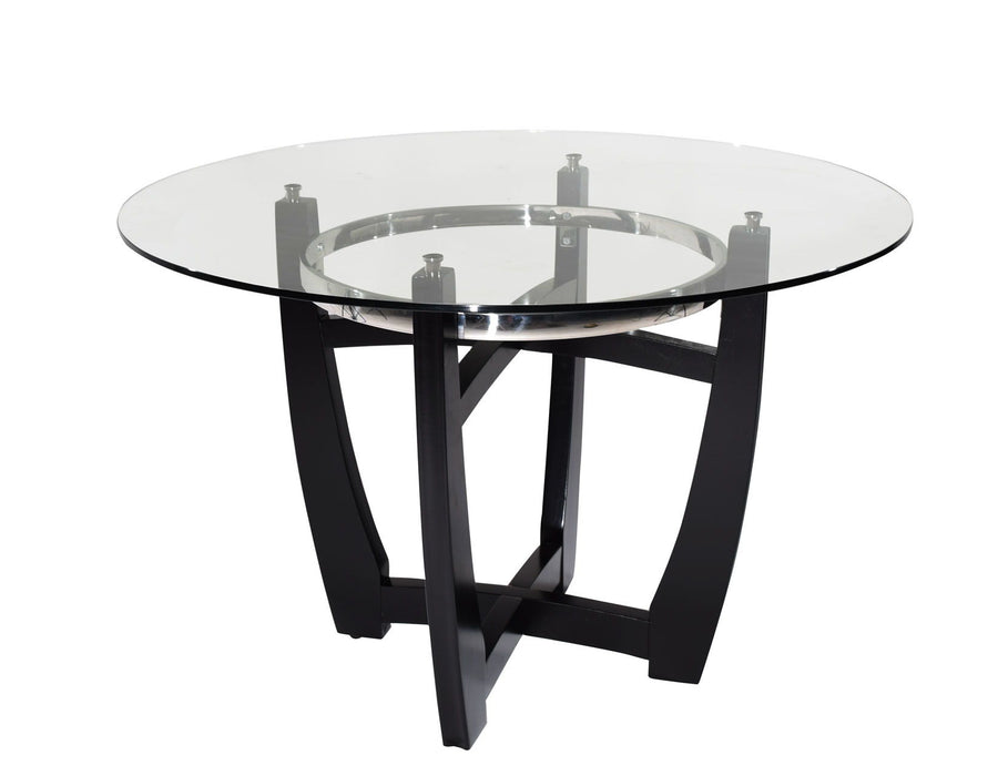 48 Inch Round Glass Top Dining Table