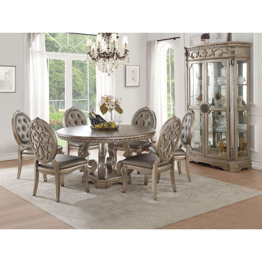 Northville - Dining Table - Antique Silver Unique Piece Furniture
