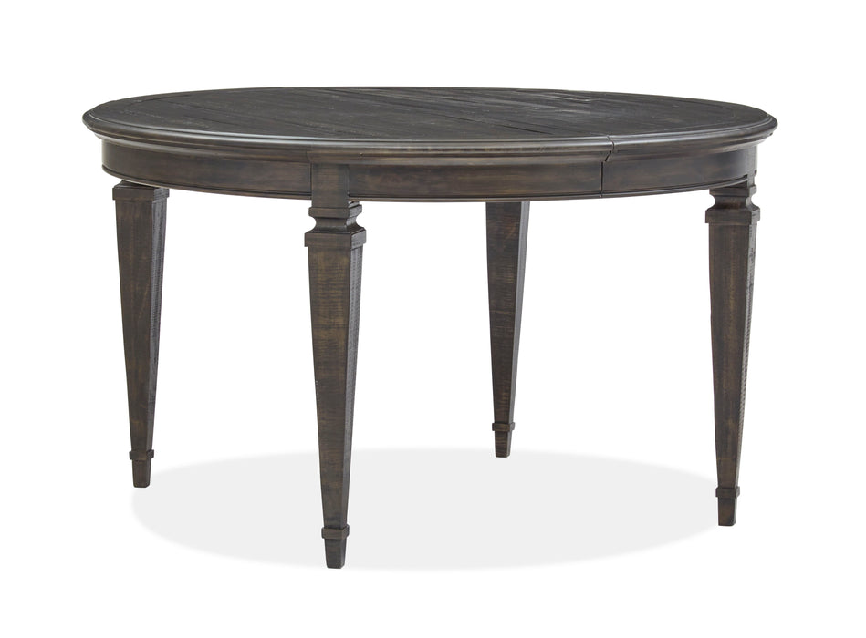 Calistoga - Round Dining Table - Weathered Charcoal