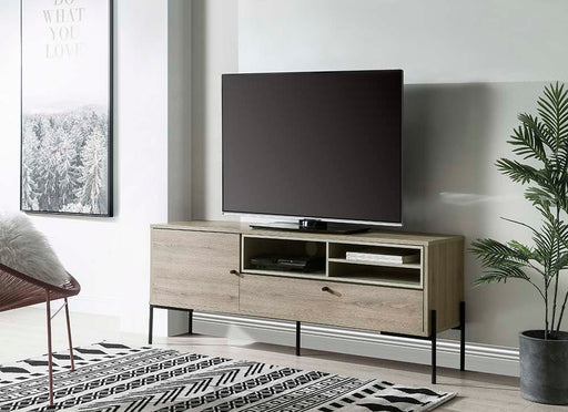Hattie - TV Stand - Rustic Oak Finish Unique Piece Furniture