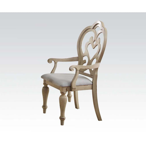 Abelin - Chair (Set of 2) - Fabric & Antique White Unique Piece Furniture