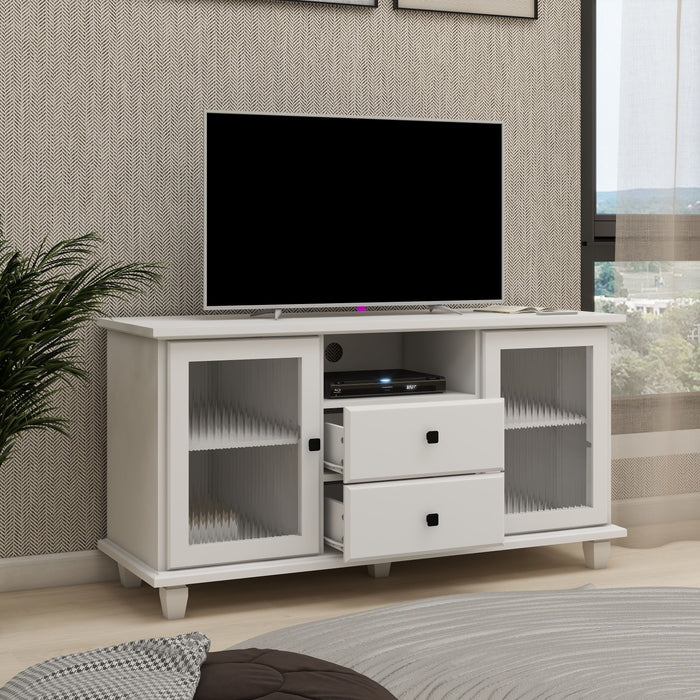 Ultra White Changhong Glass TV Cabinet
