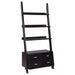Colella - 3 Piece Storage Ladder Bookcase Set - Cappuccino Unique Piece Furniture