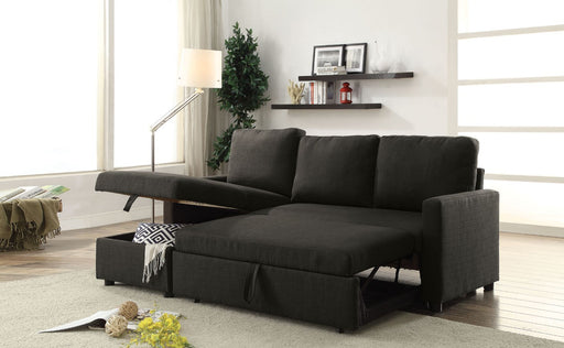 Hiltons - Sectional Sofa - Charcoal Linen Unique Piece Furniture
